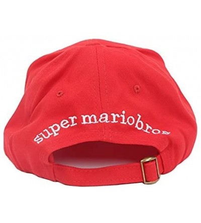 Baseball Caps Super Mario Bros Hat Baseball Caps Anime Cosplay Accessories Cap Red - C718D0ZED8S $13.74