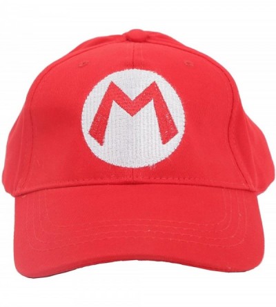 Baseball Caps Super Mario Bros Hat Baseball Caps Anime Cosplay Accessories Cap Red - C718D0ZED8S $13.74