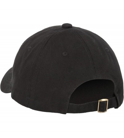 Baseball Caps Unstructured Adjustable Dad Hat w/Buckle - Black - CE18E9H9QD5 $9.31