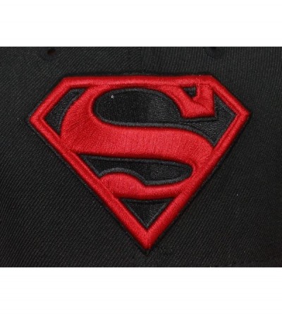 Baseball Caps Superboy Symbol 9Fifty Snapback Cap Black - CB11SLZKC01 $38.06
