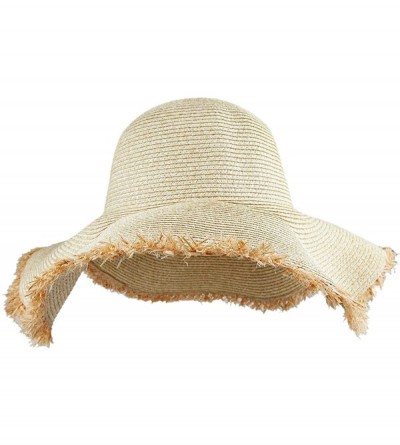 Sun Hats Women's Sun Hat- Wide Brim Floppy Roll Up UV Protection Straw Hat Beach Cap - 2-beige - CG18ED5S42C $16.13