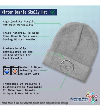 Skullies & Beanies Custom Beanie for Men & Women Combat Medic Badge Embroidery Skull Cap Hat - Light Grey - CI18ZS3R4QW $18.25