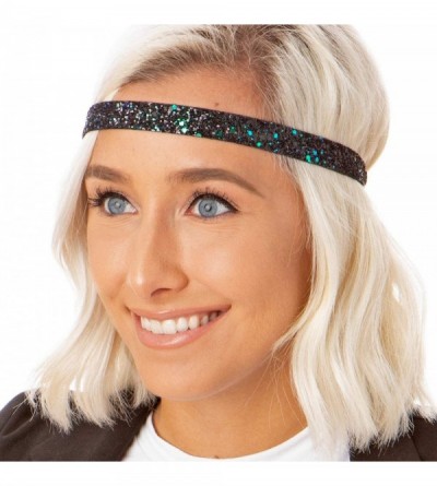 Headbands Women's Bling Glitter Adjustable No Slip Bulk Headbands Gift Sets 10pk - Skinny Neutral 10pk - C412ID6YNON $41.13