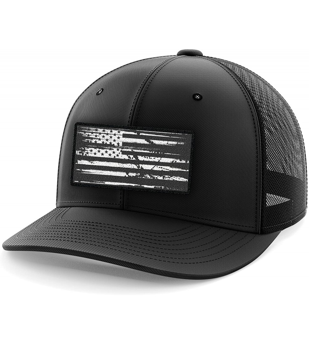 Baseball Caps American Flag Flexfit Hat - White Flag - CG180W2DZH2 $22.50