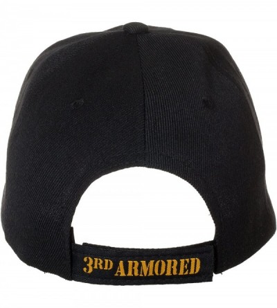Baseball Caps Officially Licensed US Army Armored Division Black Embroidered Baseball Cap - Multiple Divisions Available! - C...