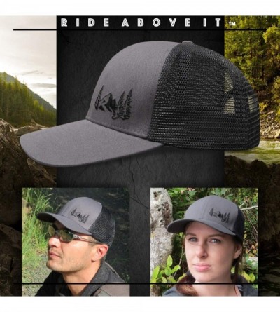 Baseball Caps Trucker Hat for Men or Women- Many Cool Designs - Mountain- Gray - CG18TCX0SKD $20.86