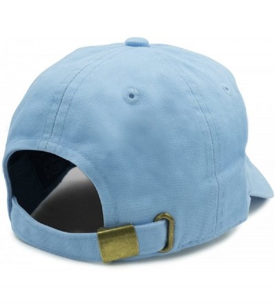 Baseball Caps Washed Cotton Dad Cap - Blue - CV187237A88 $9.08