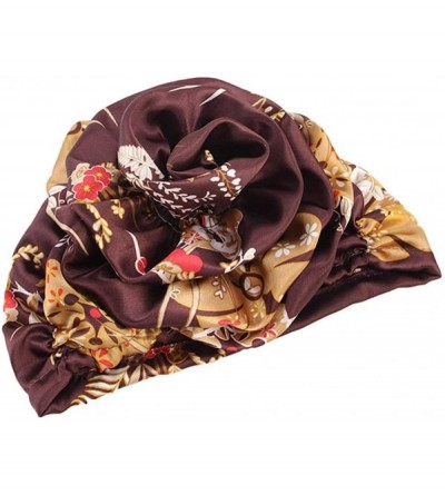 Headbands 6 Pack Women Girls Silk Satin Headbands Solid Color Elastic Hairband Twisted Turban - A-CFNB - CJ18XTRM98C $11.18
