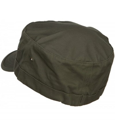 Baseball Caps Big Size Fitted Trendy Army Style Cap - Olive - CO187WTEW2R $21.24