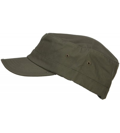 Baseball Caps Big Size Fitted Trendy Army Style Cap - Olive - CO187WTEW2R $21.24