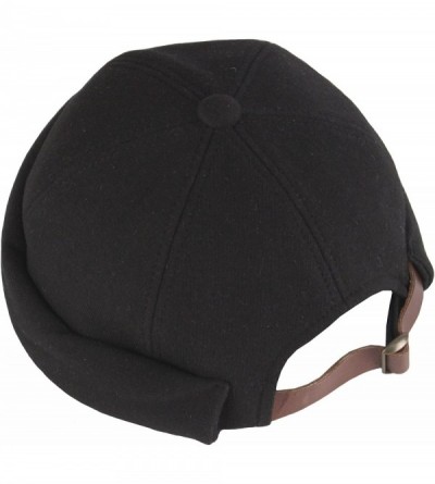 Baseball Caps Unisex Cotton Soft Style No Bill Design Club Ball Cap Baseball Hat Truckers - Black - CB12OBRX9OM $28.49