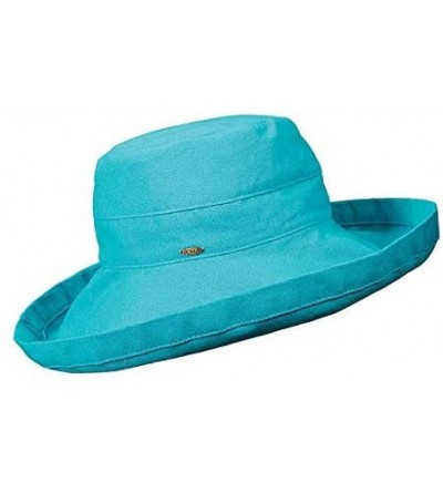 Sun Hats Women's Cotton Hat with Inner Drawstring and Upf 50+ Rating - Lagoon - CJ11OKZH1YL $36.12
