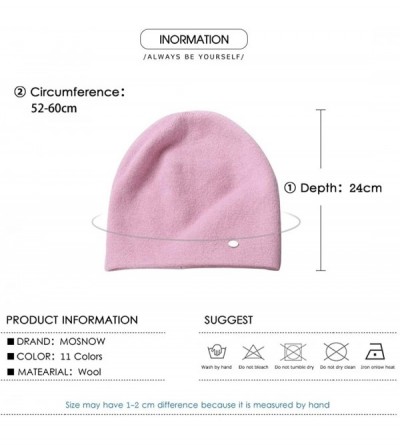 Skullies & Beanies Women's Fashion Soft Stretchy Knit Beanie Slouchy Stylish Skull Cap Cashmere Winter Hats for Girl Women - ...