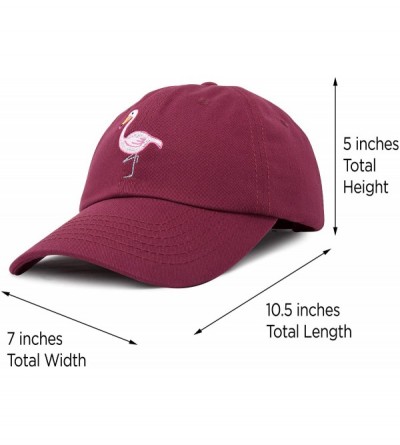 Baseball Caps Flamingo Hat Women's Baseball Cap - Maroon - CT18M63R35G $11.78