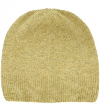 Skullies & Beanies Knitted Warm and Soft Premium Wool Mix Skull Cap Beanie Hat for Men and Women - Oatmeal - CQ189ZRKZ0X $13.76