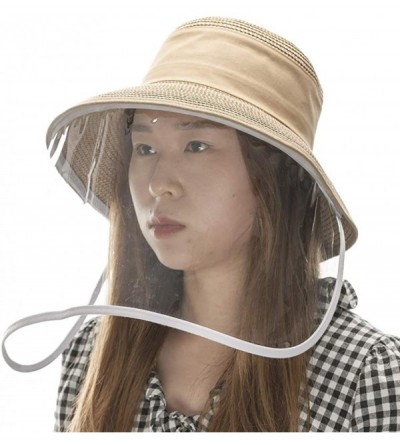 Sun Hats Packable UPF Straw Sunhat Women Summer Beach Wide Brim Fedora Travel Hat 54-59CM - CL199DST42S $22.46