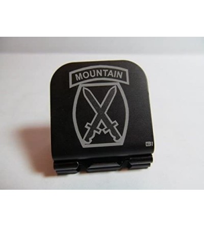 Baseball Caps 10th Mountain Division Patch Laser Etched Hat Clip Black - C612GDBA8E3 $12.99