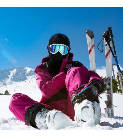 Balaclavas 3 Pieces UV Sun Protection Balaclavas Full Face Ski Sports for Men Women - Light Grey- Sky Blue- Black - CD18I4WTT...