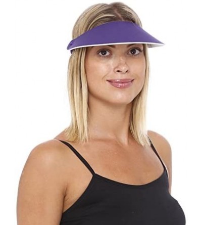 Visors Sunvisor- Available in Beautiful Solid Colors- Perfect for The Summer! - Med. Pink - C811KAECNHZ $13.16