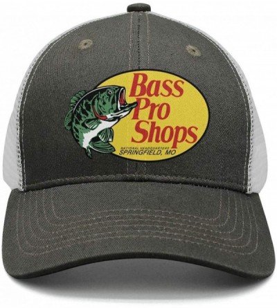 Skullies & Beanies Bass-Pro-Shops-Gone-Fishing-Logo-Classic Adjustable Mesh Unisex Dad Hat Caps - Army-green-15 - C218REHDUNK...