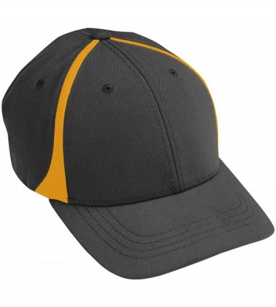 Baseball Caps Mens 6310 - Black/Gold - CW11Q3LKD2R $32.66