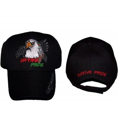 Baseball Caps Eagle Feather Native Pride Baseball Caps Hats Embroidered (CapNp666 Z) - CR182LDAI0G $12.06