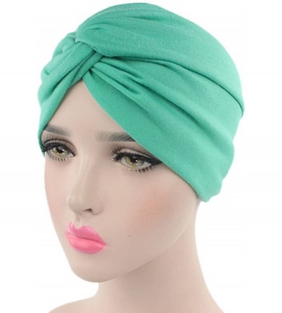 Skullies & Beanies Chemo Sleep Turban Headwear Scarf Beanie Cap Hat for Cancer Patient Hair Loss - Green - CV187UC90LL $8.20