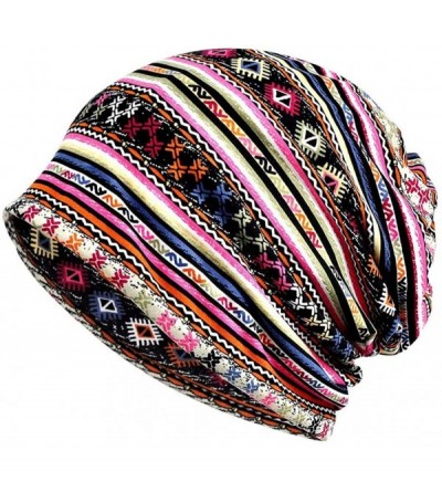 Skullies & Beanies Chemo Cancer Sleep Scarf Hat Cap Cotton Beanie Lace Flower Printed Hair Cover Wrap Turban Headwear - CK196...