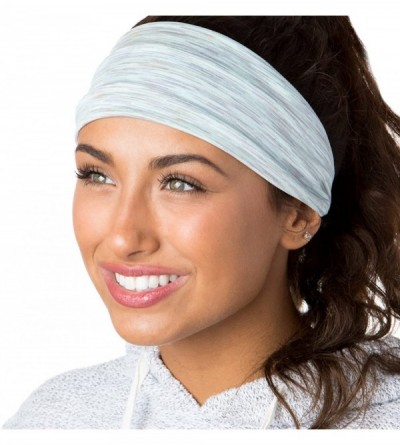Headbands Xflex Space Dye Adjustable & Stretchy Wide Headbands for Women - Heavyweight Space Dye Mint - CY17Y07YR8I $24.52