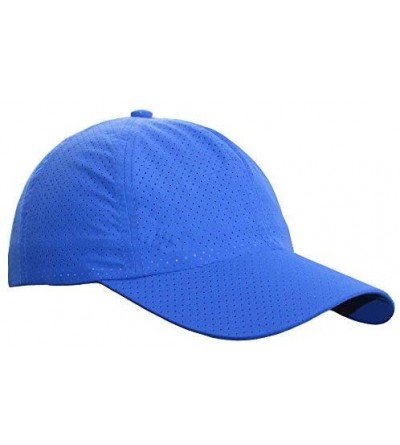 Baseball Caps Womens Mens Breathable Running Golf Tennis Travel Baesball Quick-Dry Sun Cap Hat - Blue - CX1839K6N5E $12.34