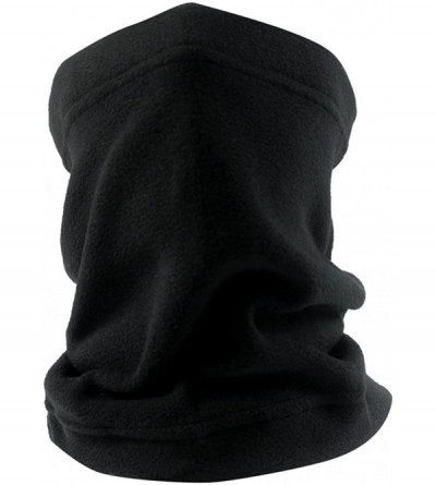 Balaclavas Polar Fleece Outdoor Activities Face Mask Neck Gaiter Balaclava Bandana Hood Hat - Black - CK186KD45O6 $20.99