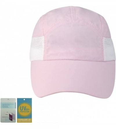 Sun Hats Taslon UV Cap with Removable Flap - Pink - CW11LV4GVLN $13.86