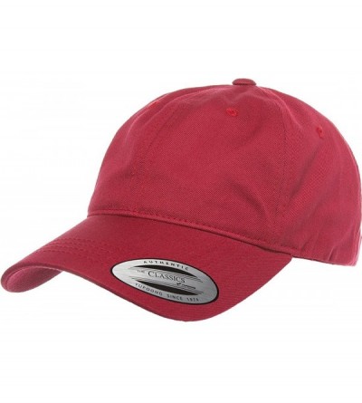 Baseball Caps Flexfit/Yupoong 6245CM Low Profile Cotton Twill (Dad Cap) - Cranberry - CU12ESPIRSB $18.86