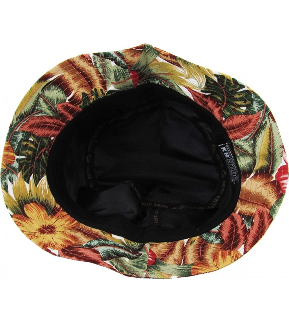 Floral Galaxy Leaf Aztec Tropical Print Bucket Hat Summer Boonie Cap ...