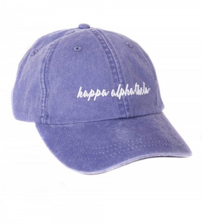 Baseball Caps Alpha Theta (N) Sorority Baseball Hat Cap Cursive Name Font Theta - Purple - C518DTTMCXO $46.67