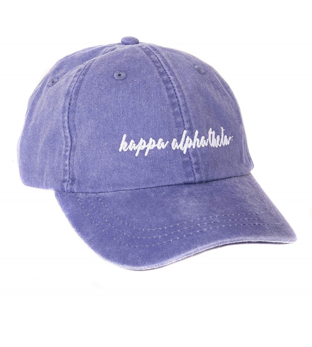 Baseball Caps Alpha Theta (N) Sorority Baseball Hat Cap Cursive Name Font Theta - Purple - C518DTTMCXO $23.64