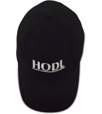 Baseball Caps Cryptocurrency Hats HODL Dad Caps Blockchain Ethereum Bitcoin Litecoin - Black - CP18C90OGGZ $15.22