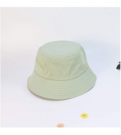Bucket Hats Bulldog Embroidery Hat Bucket Hat Fisherman Hat Summer Cap Beach Hat Summer Hat - Yellow - CH18WDZC72M $19.49