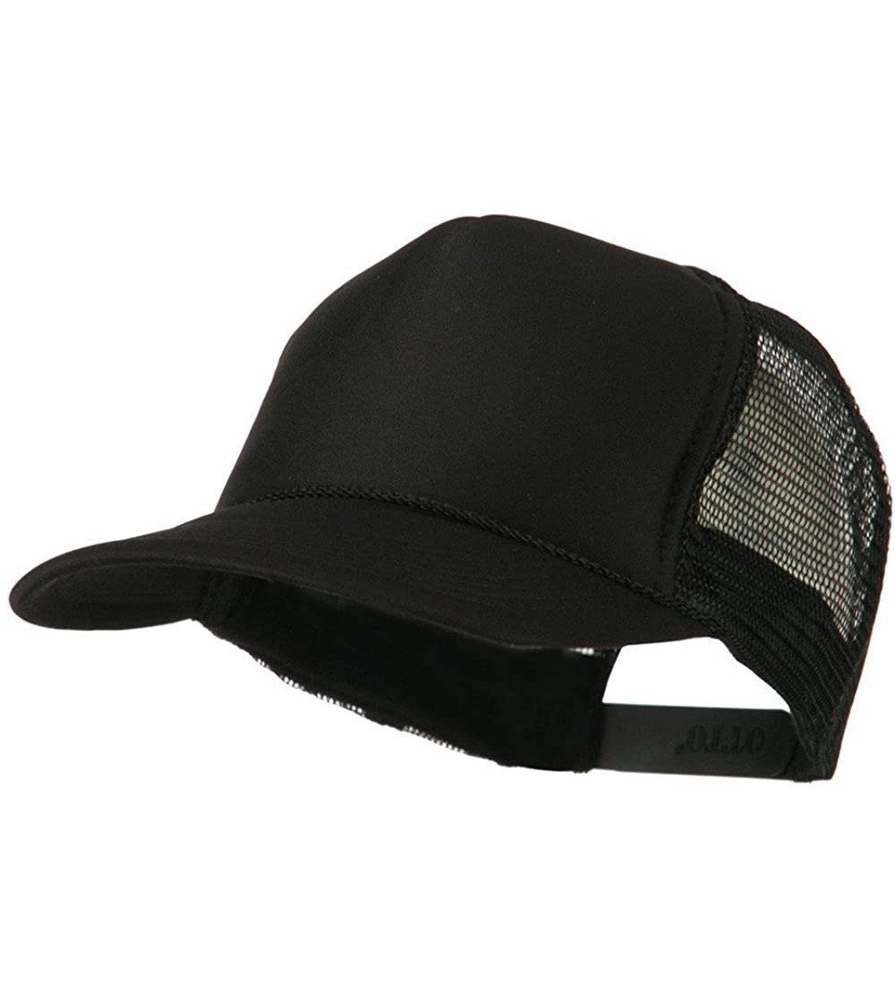 Baseball Caps Foam Front Golf Style Mesh Back Cap - Black - CY11LJV0E0R $10.90