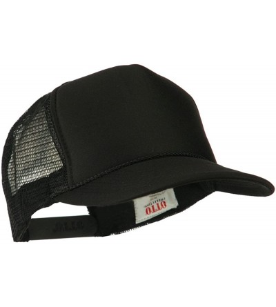 Baseball Caps Foam Front Golf Style Mesh Back Cap - Black - CY11LJV0E0R $10.90