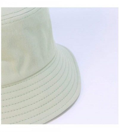 Bucket Hats Bulldog Embroidery Hat Bucket Hat Fisherman Hat Summer Cap Beach Hat Summer Hat - Yellow - CH18WDZC72M $19.49