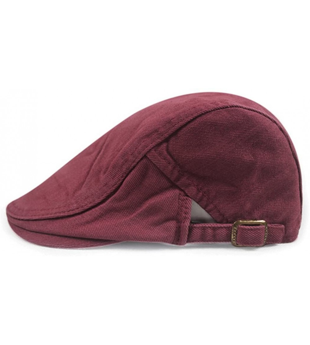 Newsboy Caps Summer Men Women Casual Beret Hat Flat Cap Hat Adjustable Breathable Mesh Caps - 19 - CZ12FNAGUER $14.63