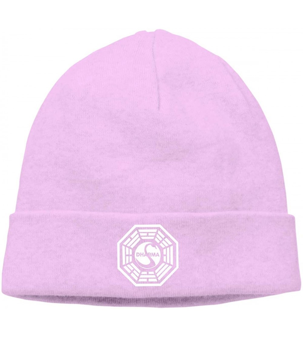 Skullies & Beanies Dharma-Swan Unisex Fashion Autumn/Winter Cap Hedging Caps Casual Cap Hat Warm Hats for Men & Women - Pink ...