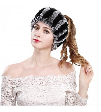 Cold Weather Headbands Rabbit Fur Headband - Winter Knit Neck Warmer Real Fur Headbands Women Scarf Muffler - C818HHT7NLW $26.91