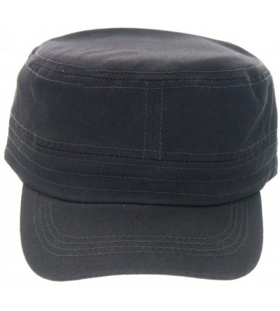 Baseball Caps Womens's Trendy Military Cadet Hat - Charcoal Grey - C911MEF6DUR $20.77