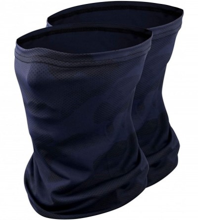 Balaclavas Quick Dry Sports UV Protection Head Wrap Face Scarf Neck Gaiter Bandana Balaclava - 2 Pack Blue Camo - C6198006IL7...