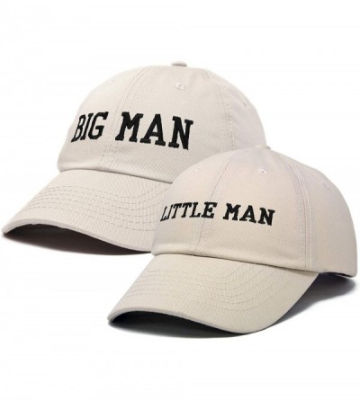 Baseball Caps Big Man Little Man Hat Father Son Matching Cap Fun Gifts - Beige - C318SMWTSM6 $15.08