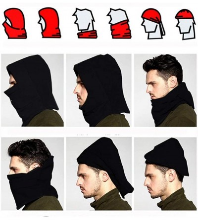 Balaclavas Winter Windproof Adjustment Fleece Balaclava Ski Face Mask Hats for Men/Women/Kids - Navy - C2189LAM2RR $11.04