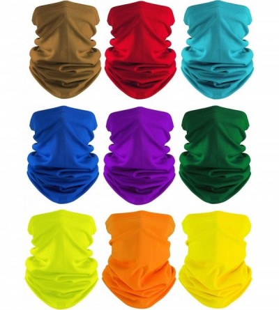 Balaclavas Summer UV Protection Face Covers Neck Gaiter Breathable Summer Bandana - Classic Colors - C3198D2ZRAS $45.78