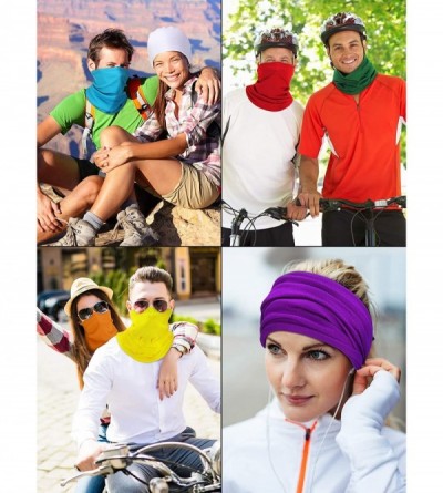 Balaclavas Summer UV Protection Face Covers Neck Gaiter Breathable Summer Bandana - Classic Colors - C3198D2ZRAS $23.78